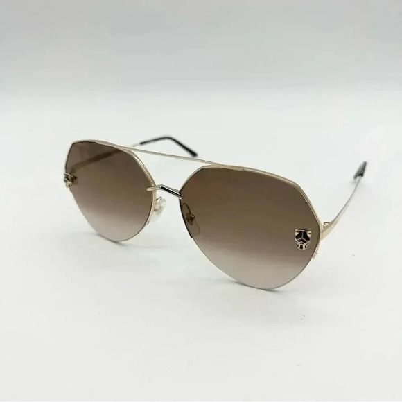 CARTIER CT0355S 002 gold brown sunglasses - Picture 2 of 4